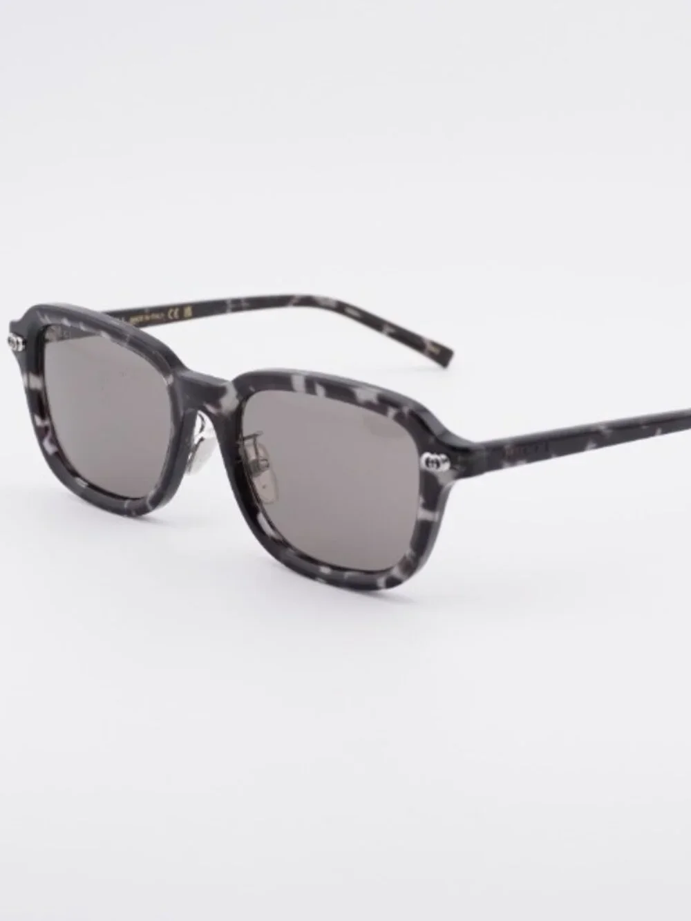 Gucci GG1948SK 002 Sunglasses Grey Havana Square Frame, Grey Lenses